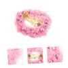 BCOATH Wreath Pink Home Accessories Wreaths for Front Door Pink Home Decor Holly Berry Wreaths Front Door Decorations Garland with Lights Supplies Props PVC view 2