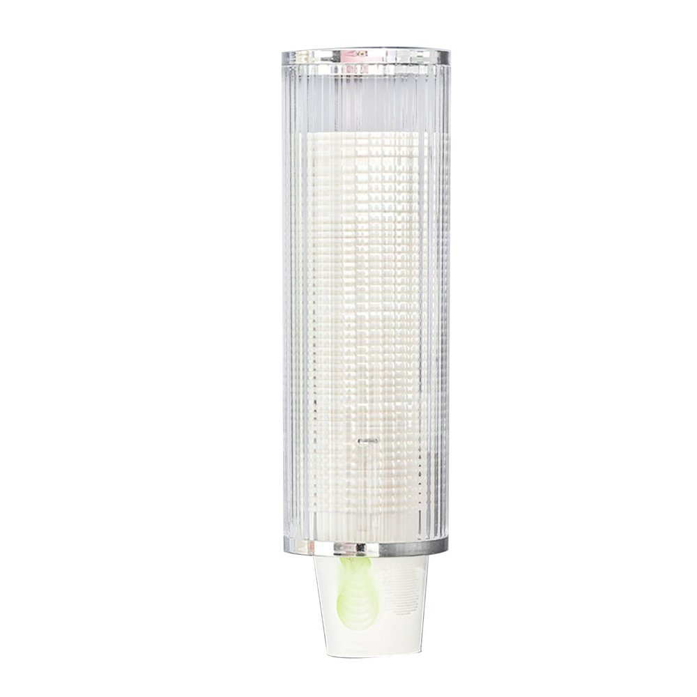 TOPINCN Plastic Small Compact Paper Cup Dispenser Mouthwash Rinsing Cups Storage Holder for Bathroom Vanity Countertops