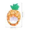 VICASKY Cosplay Mask Pineapple Costume Hat Plush Fruit Headgear Funny Party Hat Food Costumes Cap Summer Novelty Dress Up for Performance Party Cosplay Photo Prop view 3