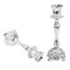 European Classical Candlestick Holder Set, 2 Pcs Silver Candle Sticks Stands Single Head Ornate Candle Holder for Living Room Ornaments Table Centrepieces view 4