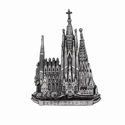 Barcelona Spain Gaudi Architecture Refrigerator Magnet 3D Travel Souvenir Fridge Decoration Magnetic Sticker Hand Painted Craft
