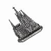 Barcelona Spain Gaudi Architecture Refrigerator Magnet 3D Travel Souvenir Fridge Decoration Magnetic Sticker Hand Painted Craft view 4