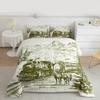Steam Train Comforter Set King Cowboys Bedding Wild West American Western Desert Hunting Horse Riding Bedding Comforter Sets for Men Teens Hand Drawn Illustration Mountain Cactus Room Decor Quilt view 1