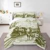 Steam Train Comforter Set King Cowboys Bedding Wild West American Western Desert Hunting Horse Riding Bedding Comforter Sets for Men Teens Hand Drawn Illustration Mountain Cactus Room Decor Quilt view 4