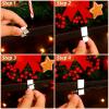 100 Pcs Lights Gutter Hook Clips for Hanging Outdoor Holiday Galvanized Lights Roof Hooks Christmas for Outside String Gutter Hangers Outdoor Seasonal Lighting for Halloween Xmas Decor (21 x 14.5 mm) view 4