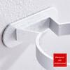 DLUXCA Toilet Brush Holders with Glass Caddy Cup Holder Punch Bath Wall Shelf Matte Silver Aluminum Handle Bathroom Cleaning Tools Bathroom Toilet Brush Holder view 4