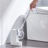 DLUXCA Toilet Brush Hook Shape Silicone Toilet Brush with Holder Set for Home Bathroom Toilet Kitchen Bowl Cleaning Bathroom Toilet Brush Holder view 3