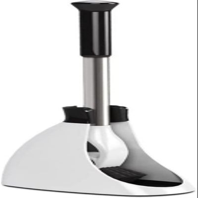 DLUXCA Toilet Brush Home Toilet Brush Cleaning Brush Stainless Steel Handle Holder Floor-Standing with Base WC Bathroom Accessories Set Bathroom Toilet Brush Holder