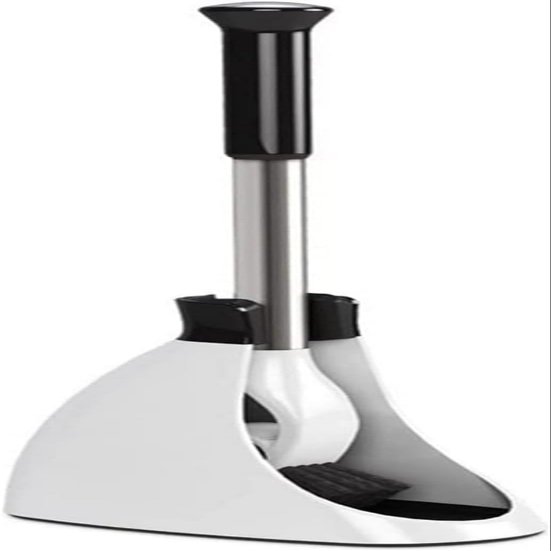 DLUXCA Toilet Brush Home Toilet Brush Cleaning Brush Stainless Steel Handle Holder Floor-Standing with Base WC Bathroom Accessories Set Bathroom Toilet Brush Holder