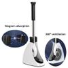 DLUXCA Toilet Brush Home Toilet Brush Cleaning Brush Stainless Steel Handle Holder Floor-Standing with Base WC Bathroom Accessories Set Bathroom Toilet Brush Holder view 3