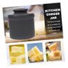 KICHOUSE Butter Storage Jar Ceramic Cheese Dish Airtight Butter Container for Home Kitchen view 2