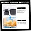 KICHOUSE Butter Storage Jar Ceramic Cheese Dish Airtight Butter Container for Home Kitchen view 3