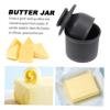 KICHOUSE Butter Storage Jar Ceramic Cheese Dish Airtight Butter Container for Home Kitchen view 4