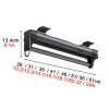 Retractable Closet Pull Out Rod Wardrobe, Bearing 35kg Adjustable Pants Rack, Aluminum Alloy Pull-Out Closet Valet Rod, Silent Slide Rail Wardrobe Hanger, Pull Out Closet Rod Extendable (Color : Blac view 2