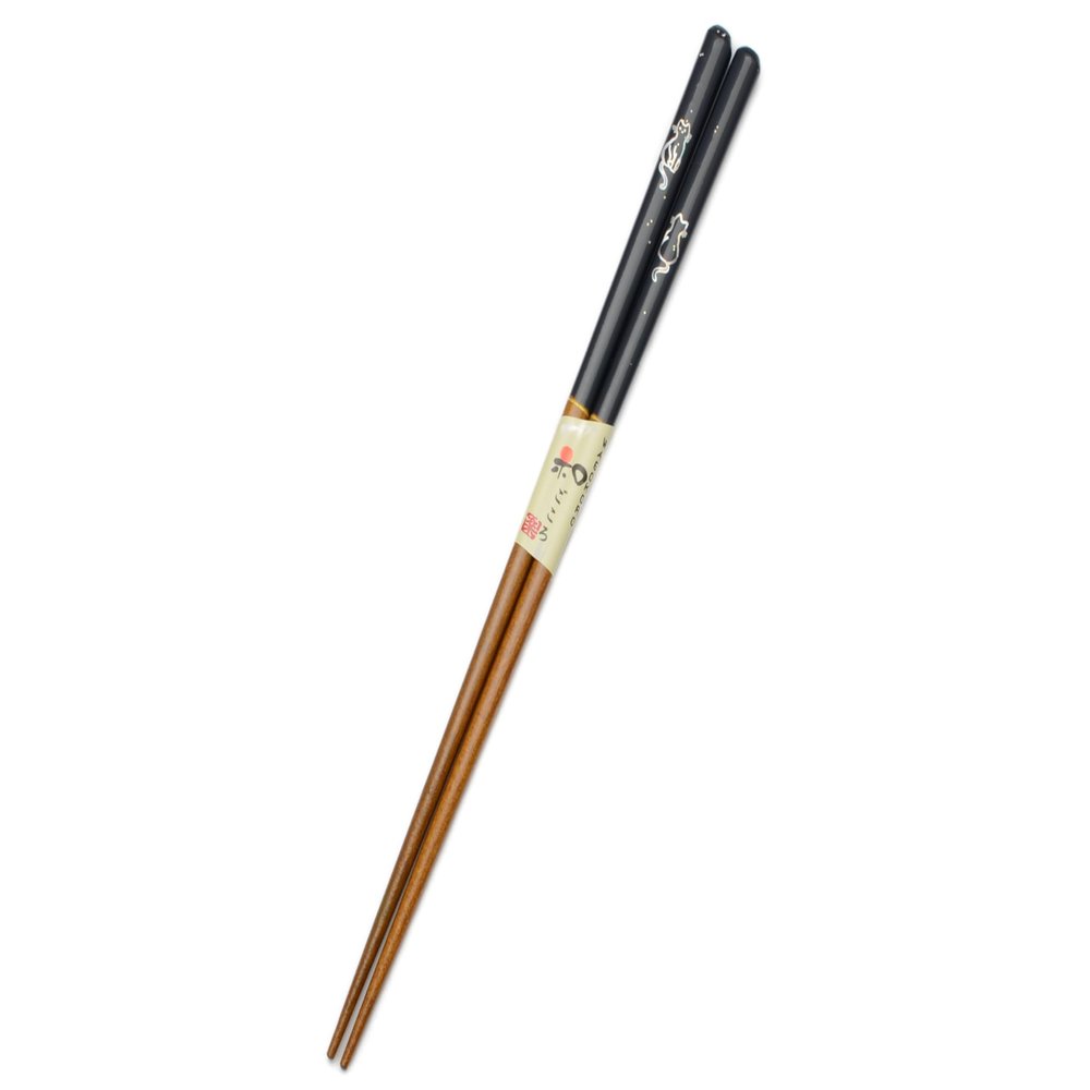 Aoba 248545 Chopsticks Wagokoro Starry Sky Cat 9.1 inches (23 cm), Dishwasher Safe, Made in Japan