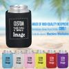 [200pcs] Custom Can Coozies 200 Pack Customized Can Sleeve Beer Coolers, Personalized Can Cooler With Photo Logo for Wedding, Graduation Party, Bachelorette Party, Corporate Events - Red view 3