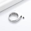 BIAIHQIE Cremation Jewelry for Ashes Geometry Memorial Urn Ring Ashes Holder Keepsake Cremation Ring for Men,2,12 view 3