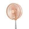 Gralara Telescopic Pedestal Fan Portable Oscillating Standing Fan Adjustable with Remote Control Foldable Desk Fan Telescopic Floor Fan for Camping, Pink view 2