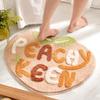 Creativity Rug Fibre Cute Irregular Shape Pink Bath Mat Non Skid Machine Washable Floor Decoration Carpet Mat Home view 2