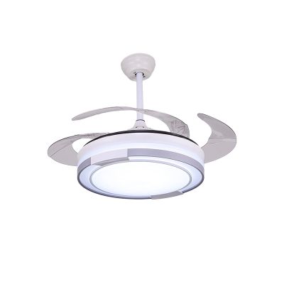 YUEGOO Ventiladores De Techo con Lmparas, Ventilador De Ventilador Colgante De Colgante Silencioso Nrdico Candelier Led Led Ventilador De Techo Led Inteligente con Lmpara Control Inalmbrico Ventil