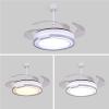 YUEGOO Ventiladores De Techo con Lmparas, Ventilador De Ventilador Colgante De Colgante Silencioso Nrdico Candelier Led Led Ventilador De Techo Led Inteligente con Lmpara Control Inalmbrico Ventil view 3