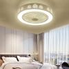 YUEGOO Ventiladores De Techo con Lmparas, Luces Colgantes De Ventilador, Lmpara De Ventilador De Control Remoto De Control Remoto Candelera De Ventilador Tranquilo Moderno 72W Iluminacin De Ventila view 4