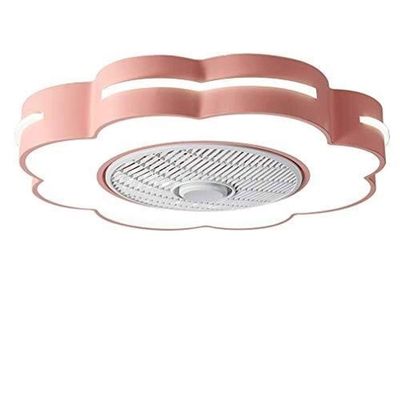 YUEGOO Ventiladores De Techo con Lmparas, Ventilador De Techo Ventilador Led De Techo con Iluminacin Y Remoto Silencio Moderno Moderno Techo Dimmable Lmpara De Guardera Creativa Iluminacin De Res