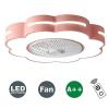 YUEGOO Ventiladores De Techo con Lmparas, Ventilador De Techo Ventilador Led De Techo con Iluminacin Y Remoto Silencio Moderno Moderno Techo Dimmable Lmpara De Guardera Creativa Iluminacin De Res view 2