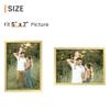 upsimples 5x7 Picture Frame Set of 3, Made of High Definition Glass for 5 x 7 Gold Frames, Wall and Tabletop Display Thin Border Photo Frame for Home Dcor view 4