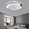YUEGOO Ventiladores De Techo con Lmparas, Luz De Techo Led con Ventilador, 3 Velocidades De Viento Luminaria Colgante Control Remoto Candelera De Ventilador Silencioso De 40 W Lmpara Colgante De Ven view 3