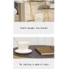POCHY Beautiful Nightstand Nightstand Round Metal Bedside Table 2 Tier Bedside Cabinet with Magazine Storage Space for Living Room Balcony Coffee Table Save Space view 4