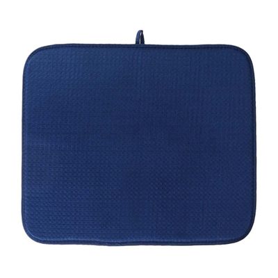 Kichvoe Dish Drying Mat Absorbent Tableware Mat for Kitchen Use Multipurpose Rectangular Design Non- Texture Easy to Clean and