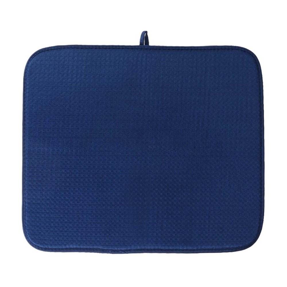 Kichvoe Dish Drying Mat Absorbent Tableware Mat for Kitchen Use Multipurpose Rectangular Design Non- Texture Easy to Clean and