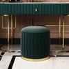 KWOKING Metal MAKEUP Vanity Desk with 1 Drawer Faux Marble Top Dressing Table Without Mirror Nordic Bedroom Storage Cabinet Integrated Dressing Table Green - Makeup Vanity & Stools 31"L x 16"W x 32"H view 4