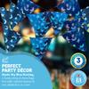 MYSTIC SKY BUNTING | Fabric Bunting | Reusable Decorations | Stars and Moons | Blue Bunting | Party decorations | Eco Decorations view 2
