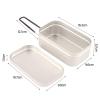 Bento Box Set, Stainless Steel Bento Lunch Food Box Container Aluminum Lunch Box Folding Handle Portable Light Weight Cooking Bento Box for Outdoor Picnic(White) view 2