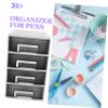 Cabilock Four-layer Plastic Drawer Storage Cabinet Portable Organizer Black Design for Desktop Multifunctional Space-saving Storage for Home and Office view 4