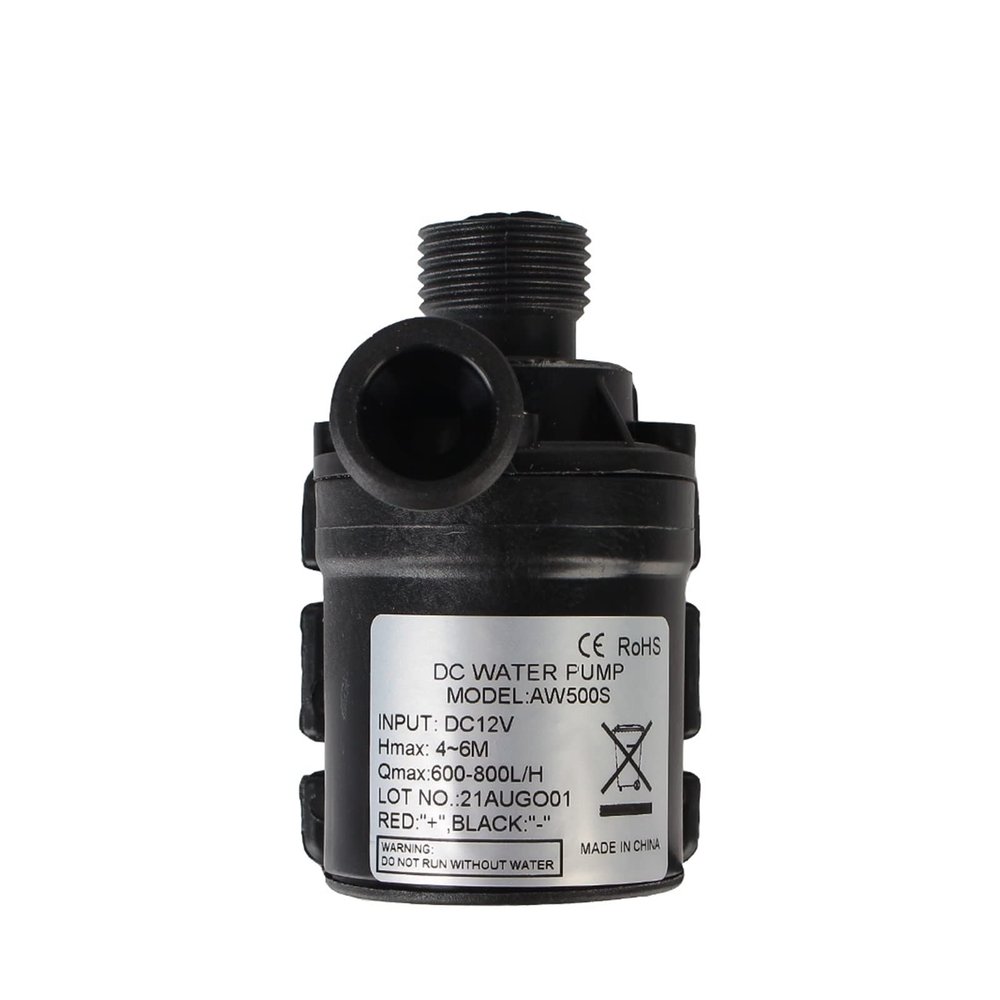 Bomba de agua de diafragma autocebante Ultra-quiet DC 12V Home 800L/H Portable Brushless Motor Submersible Water Pump 5M for Cooling System Fountains Heater Mini