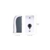 NTIYOU Countertop Soap Dispensers Wall Mounted Shower Dispenser Manual Shower Gel Liquid Shampoo Dispenser for Hotel Office Home Healthcare soap Dispenser Home & Kitchen (Color : White) view 2
