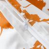SUSYBAO Burnt Orange Flower Duvet Cover King 100% Cotton 3 Pcs Set 1 White Rust Botanical Duvet Cover with Zipper Ties 2 Pillowcases Vintage Farmhouse Terracotta Floral Bedding Set Soft view 4