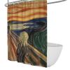 Wewoo Home The Scream Shower Curtain Edvard Munch Shower Curtains for Bathroom Unique Expressive Convenient Easy Clean Condo Bathtub Curtains Decor W84xL72in view 1