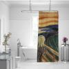 Wewoo Home The Scream Shower Curtain Edvard Munch Shower Curtains for Bathroom Unique Expressive Convenient Easy Clean Condo Bathtub Curtains Decor W84xL72in view 2