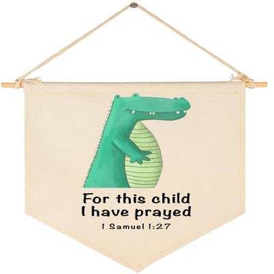 Animal Christian Nursery Decor-Bible Verse Art-Jungle Safari-Scripture Flag Decor Gift for Baby Boys Girls Newborn Kids-Banner Pennant Wall Sign Gifts for Nursery Baby Room Playroom Bedroom