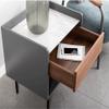 CALMR Practical Nightstand Nightstand Solid Wood Large Capacity Bedside Table Living Room Bedroom Office Bedside Cabinet with 1 Drawer End Tables view 3