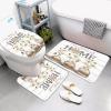 ALEXEX 4 PCS White Daisy Shower Curtain Sets,Home Sweet Bathroom Set with Shower Curtain and Rugs and Accessories,Farmhouse Country Shower Curtain Bathroom Decor with 12 Hooks,72 X 72 Inches view 4
