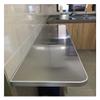 BAWHO Very Practical Wall-Mounted Dining Table Folding Kitchen Table Double-Leg Wall Table Stainless Steel Table/100 * 30Cm/39.4 * 11.8In view 1
