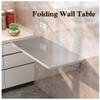 BAWHO Very Practical Wall-Mounted Dining Table Folding Kitchen Table Double-Leg Wall Table Stainless Steel Table/100 * 30Cm/39.4 * 11.8In view 3