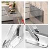 BAWHO Very Practical Wall-Mounted Dining Table Folding Kitchen Table Double-Leg Wall Table Stainless Steel Table/100 * 30Cm/39.4 * 11.8In view 4