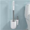 POCHY Home Toilet Brush Plastic Toilet Bowl Brush and Holder, Wall Mount Floor Stand Bathroom Accessories Toilet Cleaner Brush view 1