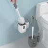 POCHY Home Toilet Brush Plastic Toilet Bowl Brush and Holder, Wall Mount Floor Stand Bathroom Accessories Toilet Cleaner Brush view 4